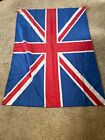Large Vintage Antique 1980s nylon Union Jack British Flag