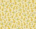 Yellow Baby Ducks Comfy Cotton Flannel Fabric by the Yard