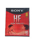 Lot of 8 Sony HF 90 Minute Blank Audio Cassette Tapes High Fidelity New Sealed