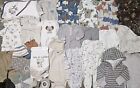HUGE Lot of Baby Boys Clothes 0-3 Months Bundle Bodysuits Sleepers & More SAFARI