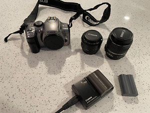New ListingCanon EOS Digital Rebel / EOS 300D 6.3MP Digital SLR Camera - Silver -EXTRAS