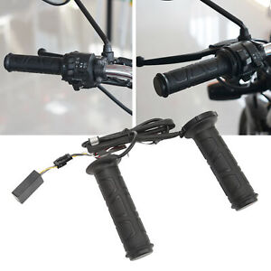 ・Motorcycle Heated Hand Grips 12V DC 15‑35W Electric Hot Heat Adjustable Tempera