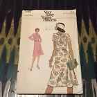 Vintage 1970s Vogue 9150 Loose Fitting Tie Neck Dress Sewing Pattern 18.5 UNCUT