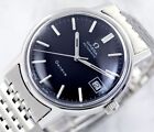 OMEGA GENEVE AUTOMATIC 1660163 CAL1012 DATE BLACK DIAL MEN'S WATCH