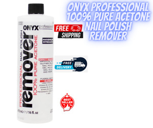 Onyx Professional 100% Pure Acetone Nail Polish Remover, 16 fl oz