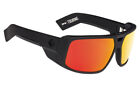 Authentic SPY Touring Soft Matte Black Red Lens Sunglasses - 670795973365 - 64mm