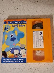 New ListingNick Jr Blue’s Clues Play Along Cafe VHS Video Kid’s Tape Nickelodeon