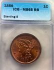 New Listing1856 Large Cent ICG MS65 RB