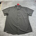 NEW Vertx Shirt Mens 2XL XXL Gray Button Up Tactical Flagstaff Stretch