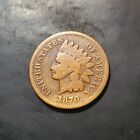 1870 Key Indian Head Penny, Nice Condition