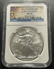 American Silver Eagle 2013W One Ounce Silver Coin: NGC MS70
