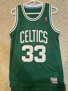Larry Bird #33 Boston Celtics Green White Hardwood Classic Jersey
