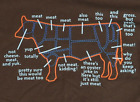 Barbecue Meat T-Shirt Size L Barbecue Pitmaster Beef Cattle Men's Woot