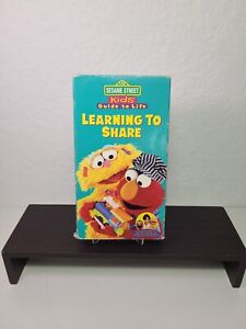 Sesame Street Kids Guide Life Learning to Share VHS Video Tape Elmo VTG PBS Rare