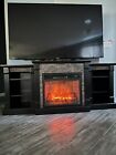 75 inch tv stand with fireplace