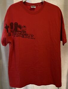 My Chemical Romance Red Cemetery Graveyard T Shirt Large Vintage Band Tee