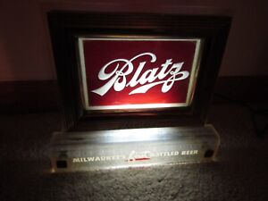 1950's BLATZ beer CASH REGISTER LIGHTED (PRICE BROS.) SIGN