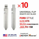 10x New Uncut Universal Flip Remote Key Blade Ford Type H75 FO38R/FO38/H75 FO15D