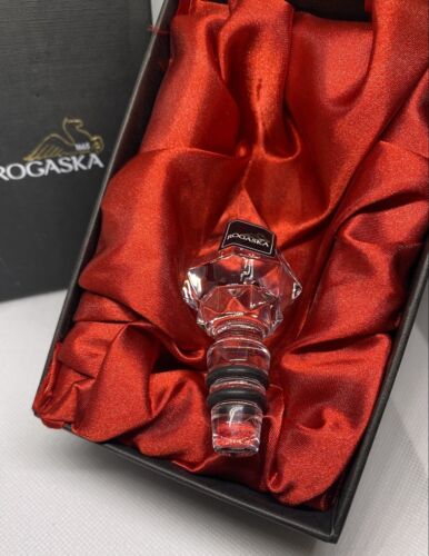 New in Box Rogaska crystal wine bottle stopper