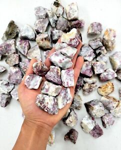 Rubellite Pink Tourmaline Crystals Bulk Rough Natural Healing Stones Raw Gems
