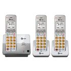 AT&T EL51303 3 Handset DECT 6.0 Cordless Home Phone 3 Handset, Silver