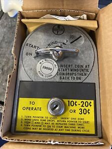 M H RHODES Mark-Time Coin Meter  39401 Dime 30c Is 60 Min W Key New