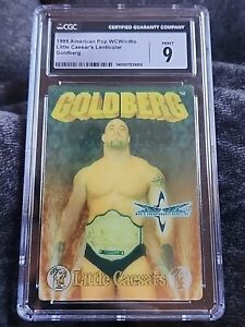 1999 GOLDBERG CSG 9 WCW NWO Little Caesars Lenticular WWE WWF AEW NJPW ROH