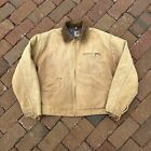 Vintage 70’s Carhartt Detroit Zip up Jacket Size 46 Large Blanket Wool Lined