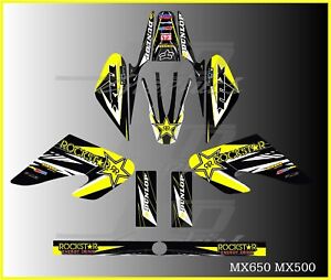 Razor MX500 MX650 graphics kit decals  THICK AND HIGH GLOSS ......