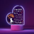 7 Color Acrylic Night Light Valentines Day Gift Birthday for Her Wife Girlfriend