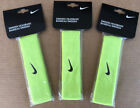 3 Nike Sports GYM Headbands/sweat, Athletic Unisex 1 size New in pkg.HOT green.