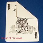 (6) Joker Black and White Blank Back Bicycle Gaff Playing Cards for Magic Trick
