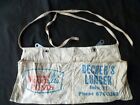 ~ DECKER’S LUMBER Andes, NY ~ CARPENTER’S Canvas APRON • NAIL POUCH ~ D24-28