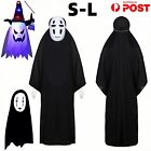 Spirited Away No Face Men Cosplay Costume Mask Gloves Outfit Set Party Kid Adult