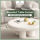 GUYII Center Table White Round Nesting Table Cute Sofa Side Table With 4 legs