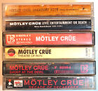 MOTLEY CRUE Cassette Tape Lot of 6 Theather of Pain Shout at the Devil