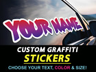 Custom Personalized Vinyl Graffiti Name Decal Sticker Car Window Tumbler Flask