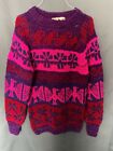 Condor imports  Wool  cardigan colorful sweater Size XL Boliva
