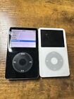 Lot Of 2 Apple iPod Classic 5th Gen. 30GB - White & Black