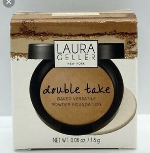 2- Laura Geller Double Take Baked Versatile Powder Foundation~Medium BOGO