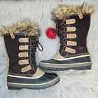 Sorel Joan Of Arctic Thick Winter Boots NL1540 248  Fur Lined Hawk Brown Size 10