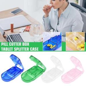 Pill Cutter For Small Pills Tablet Storage Splitter Case with Guard SALE HOT