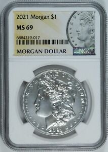 2021-P NGC MS69 Morgan Silver Dollar Philadelphia