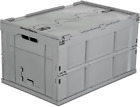 Collapsible Plastic Storage Crate, Folding and Stackable Utility Distribution Co