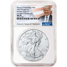 2021 (P) $1 American Silver Eagle NGC MS70 Emergency Production Trump Label