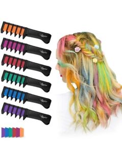 Maydear Hair Chalk Comb Washable Hair Color Combs Great Gift for Girls