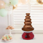230W Commercial Chocolate Fountain 5 Tier Hot Chocolate Fondue Tower Red 110V