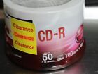 Sony 50 Pack CD-R Blank 700MB 1-48X Recordable Disc Sealed CDR Clearance Sticker