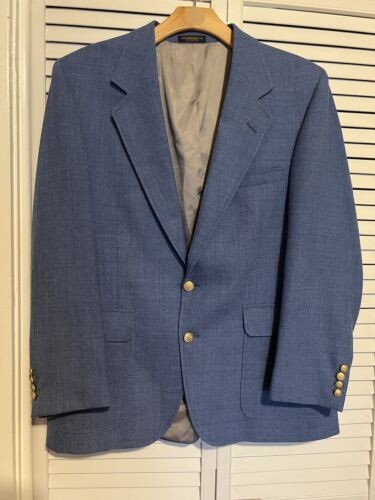 BURTONS VINTAGE Men’s Size 42R 42 R Blazer Suit Jacket Sport Coat Blue
