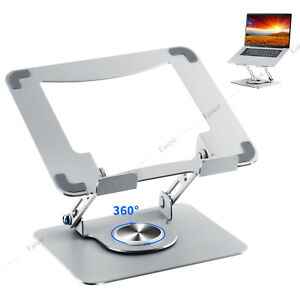 360° Rotating Adjustable Foldable Laptop Stand Riser for Desk Computer Holder